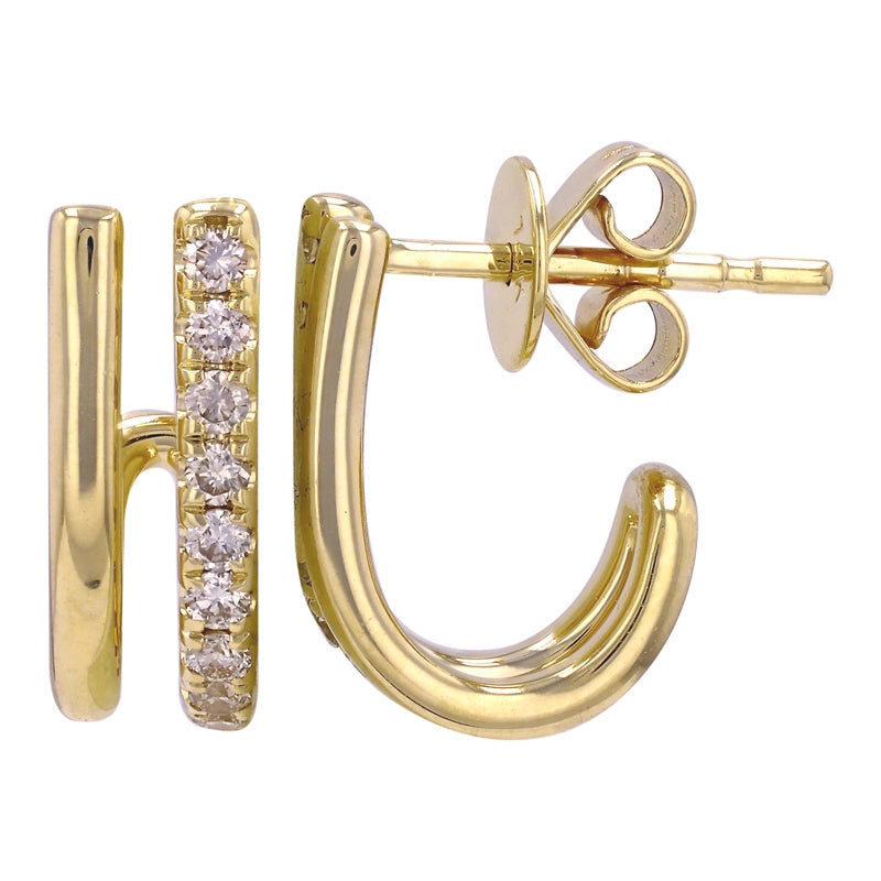 Earrings Earrings in Yellow Gold containing Diamond 458010