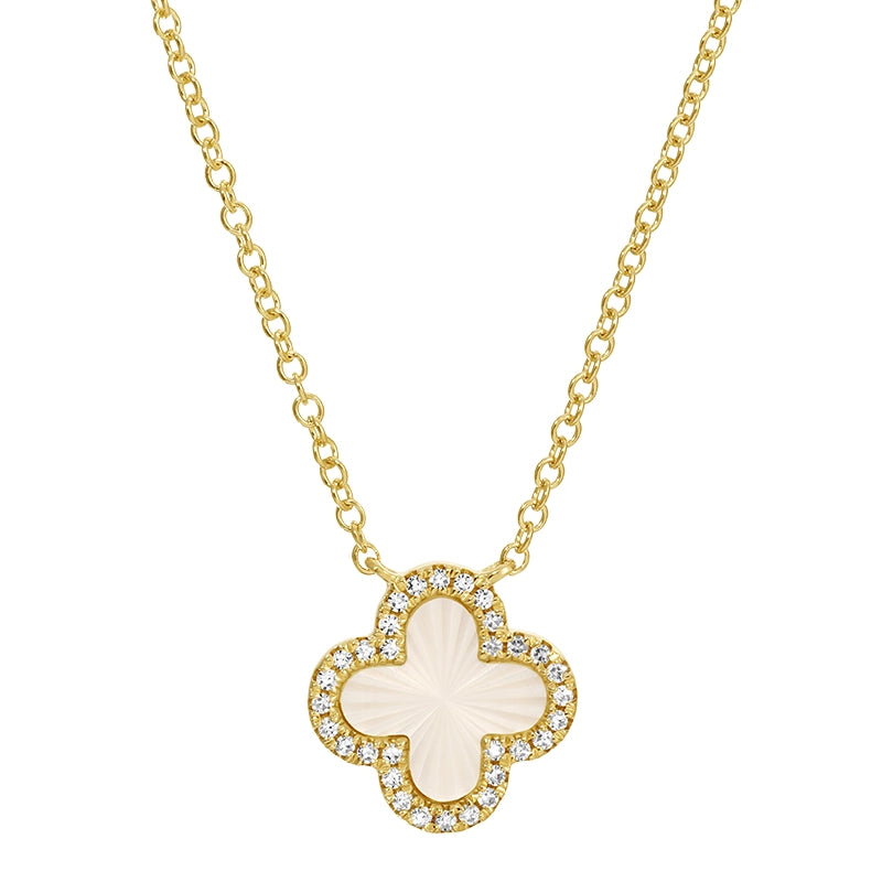 Necklaces Necklaces in Yellow Gold containing Mother of pearl, Multi-gemstone, Diamond 458014