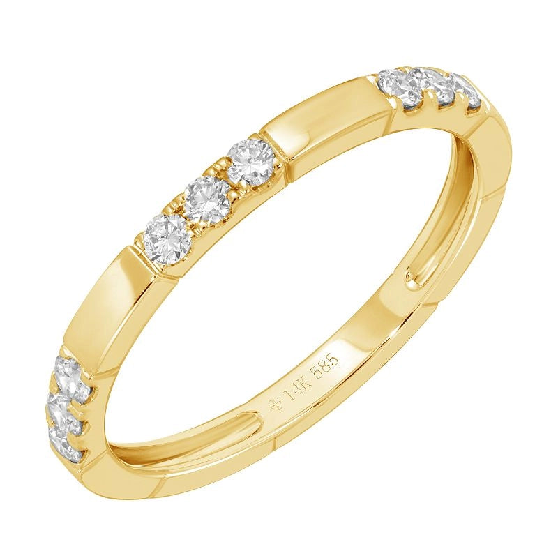 Wedding Bands Wedding Rings in Yellow Gold containing Diamond 458016