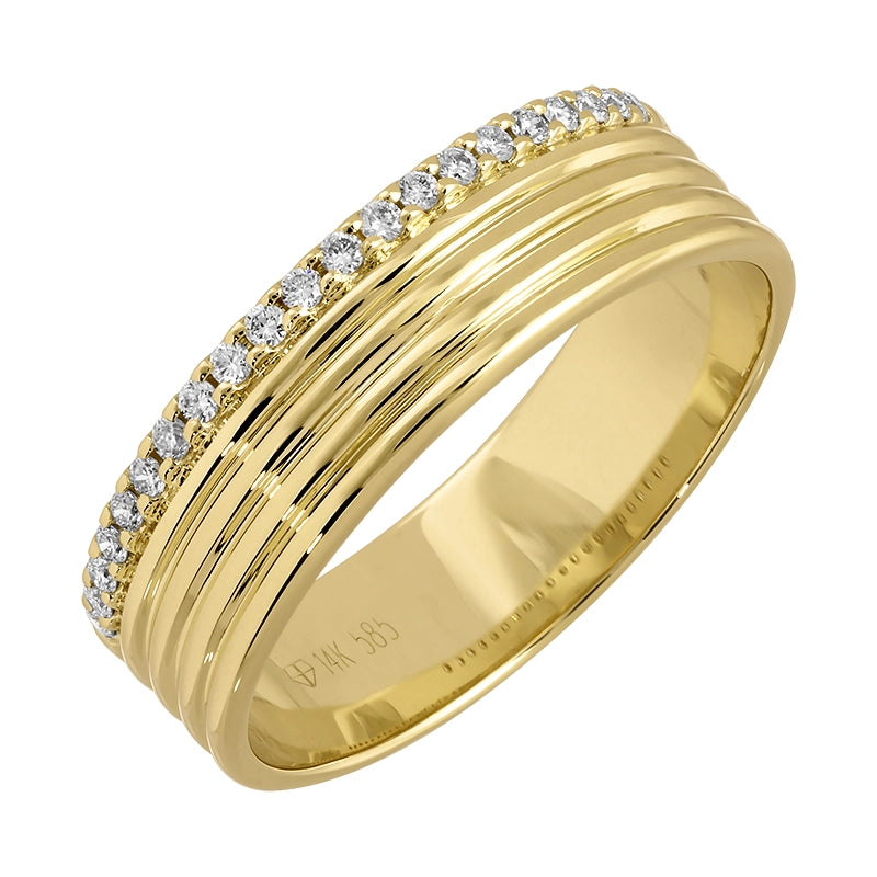 Wedding Bands Wedding Rings in Yellow Gold containing Diamond 458092