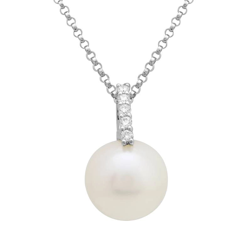 Necklaces Necklaces in White Gold containing Diamond, Pearl 458117