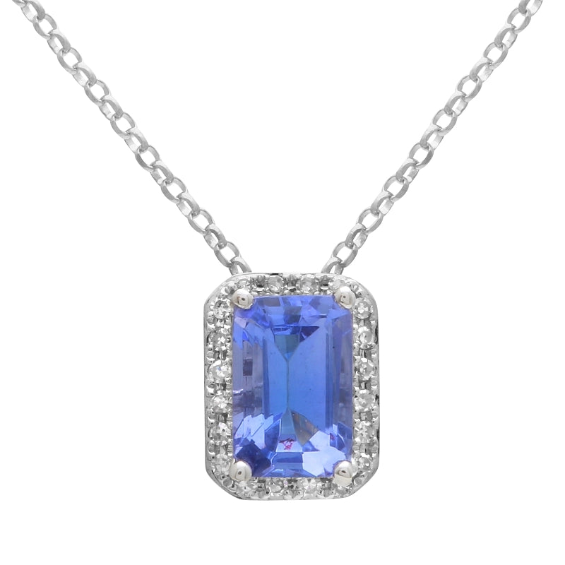 Necklaces Necklaces in White Gold containing Tanzanite, Multi-gemstone, Diamond 458139