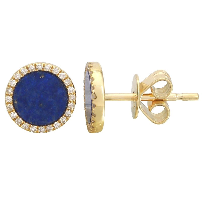 Earrings Earrings in Yellow Gold containing Lapis, Multi-gemstone, Diamond 458157