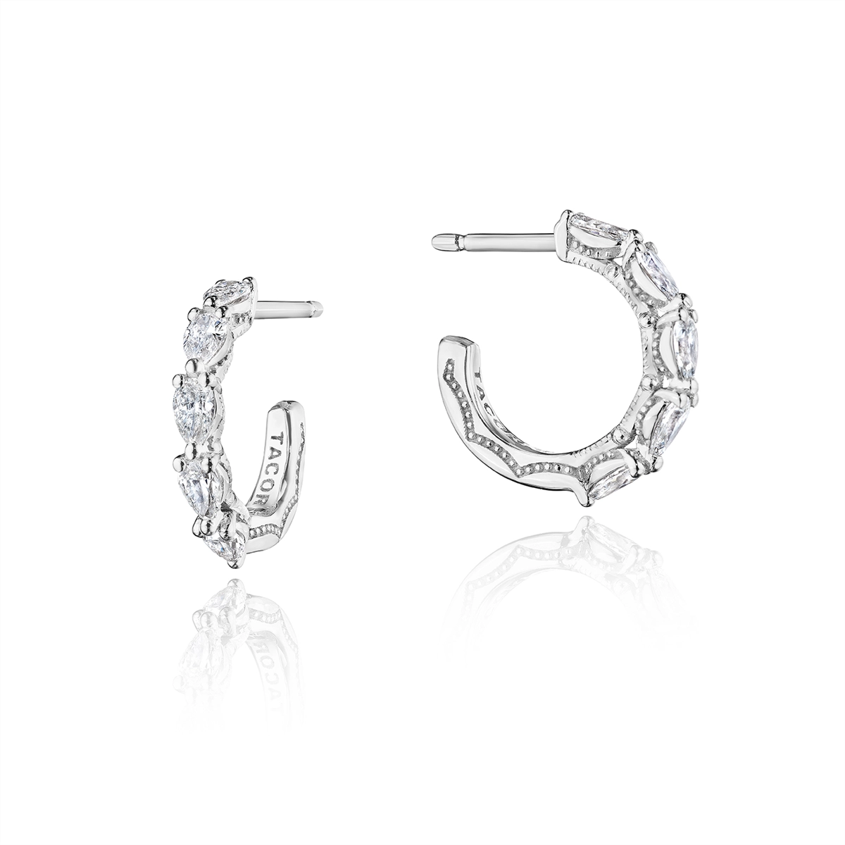 Tacori Earrings in White Gold containing Diamond FE 827