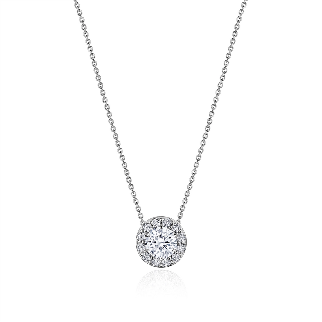 Tacori Necklaces in Platinum/Palladium containing Diamond FP 809 RD 5.5 PLT