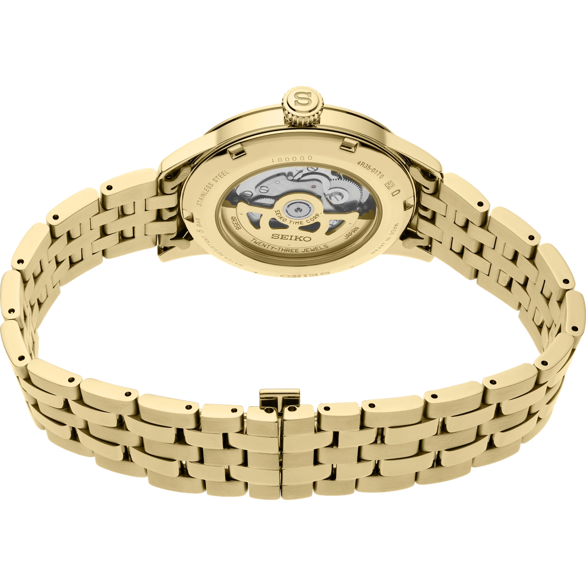 Seiko watch in Yellow Gold SRPK46