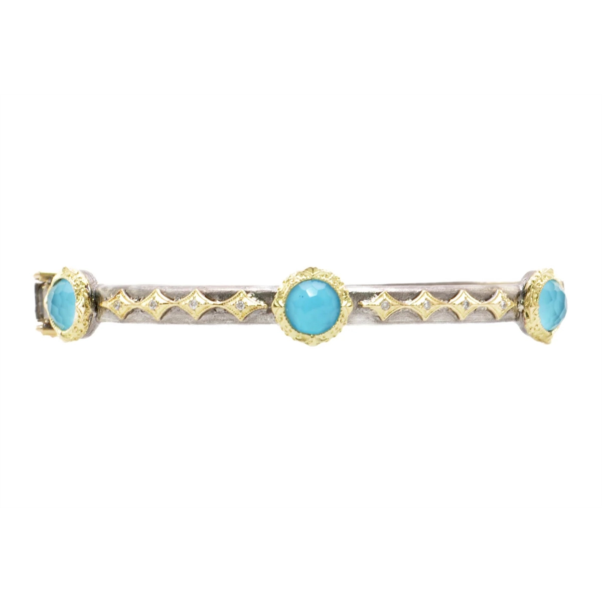 Armenta Bracelets in Mixed Metals containing Quartz, Multi-gemstone, Diamond, Turquoise 17405
