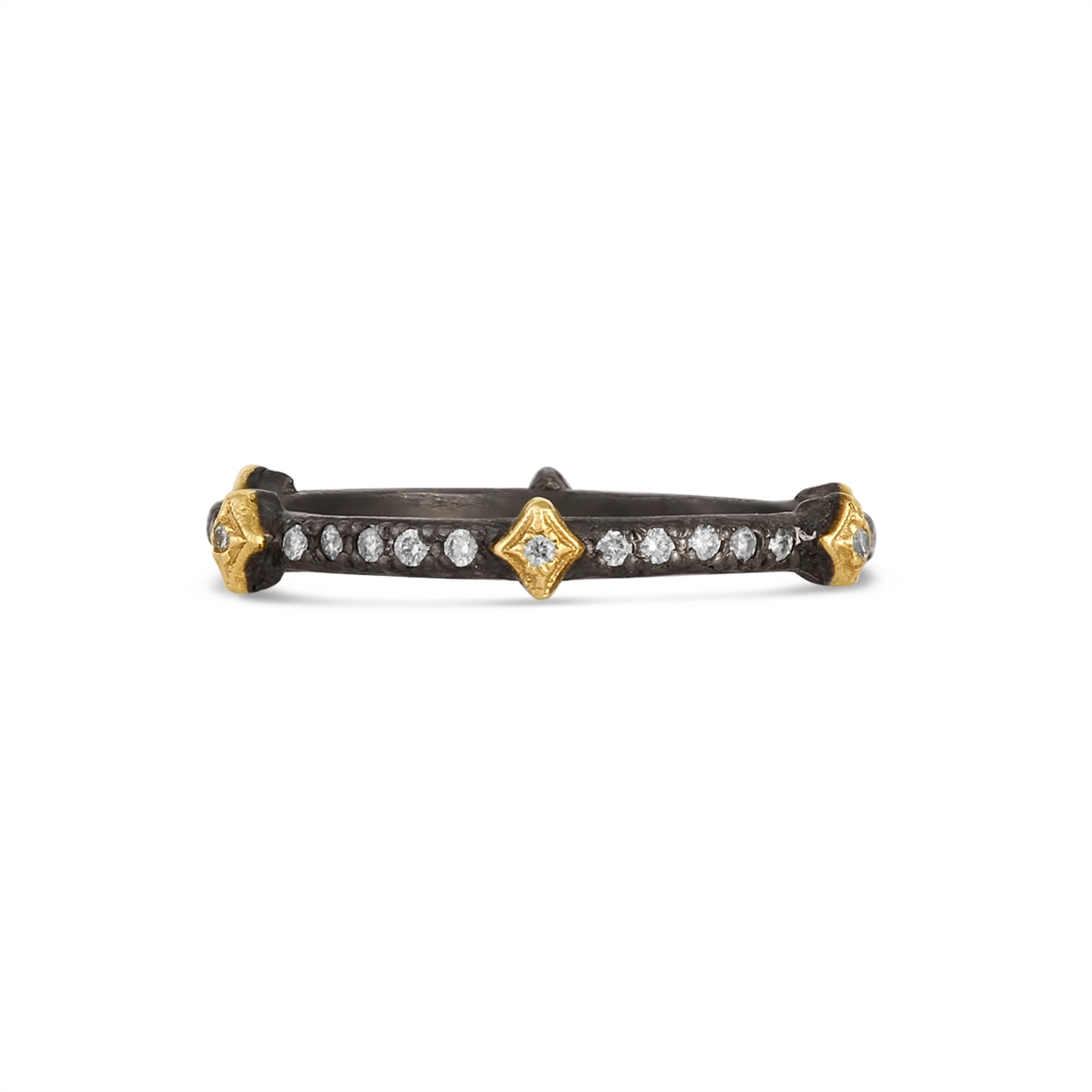Armenta Rings in Mixed Metals containing Diamond 19245