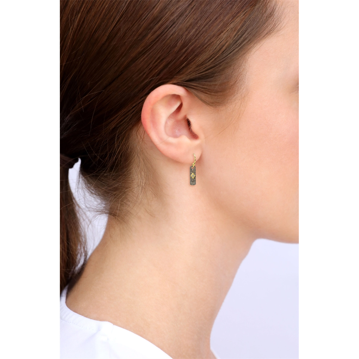 Armenta Earrings in Mixed Metals containing Diamond 21837