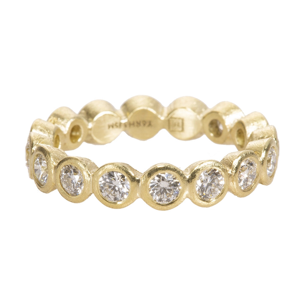 Todd Reed Rings in Yellow Gold containing Diamond TRDR1151-18KY-WH
