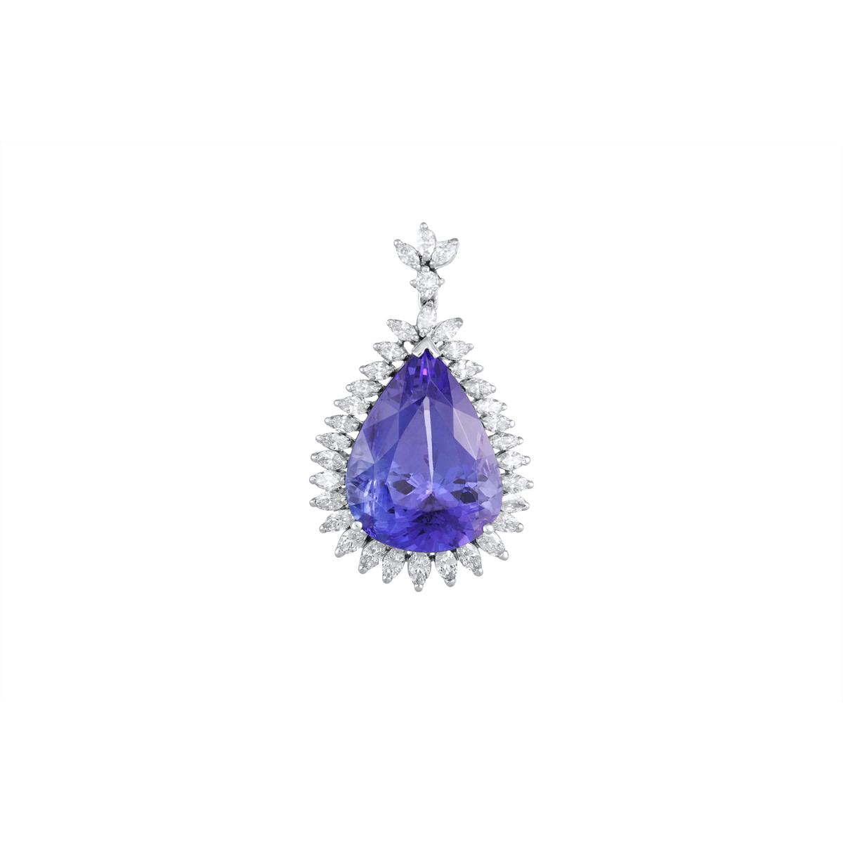 Pendants Pendants in White Gold containing Tanzanite, Multi-gemstone, Diamond 458305