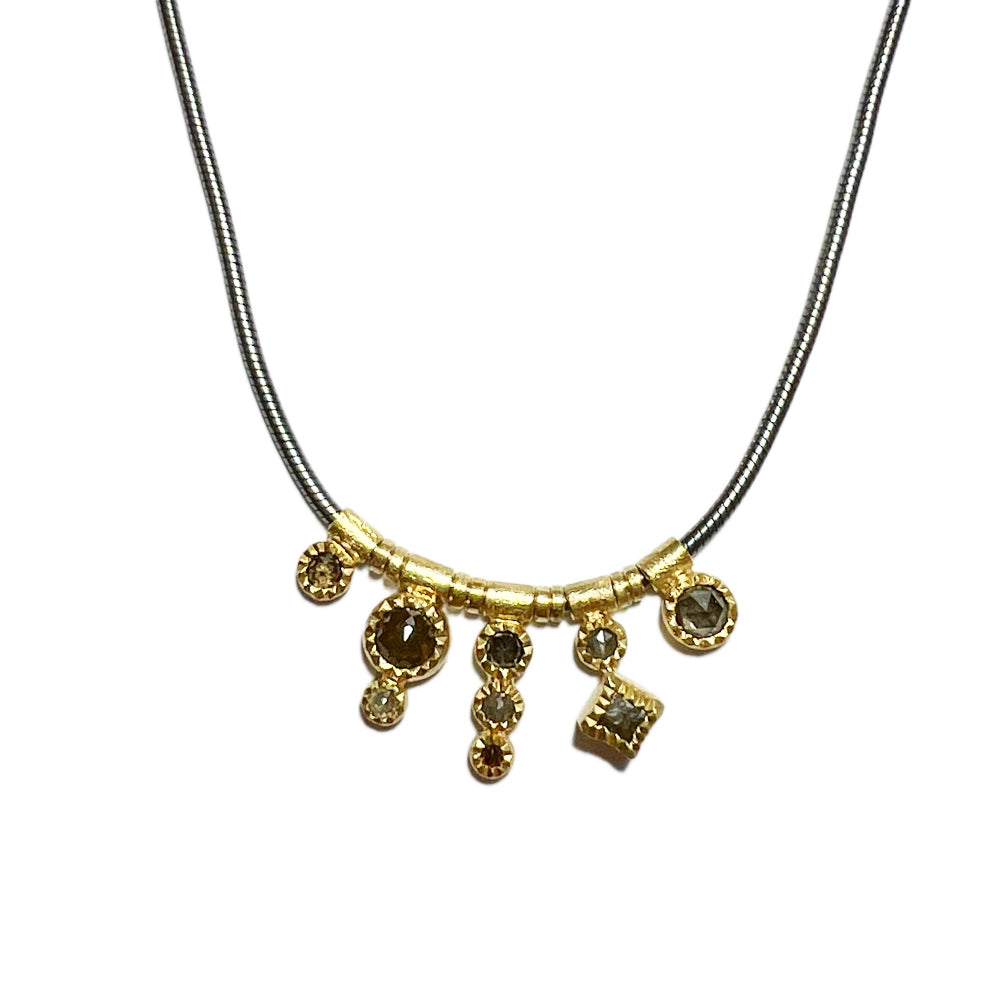 Todd Reed Necklaces in Mixed Metals containing Diamond CUST-N610-S-2