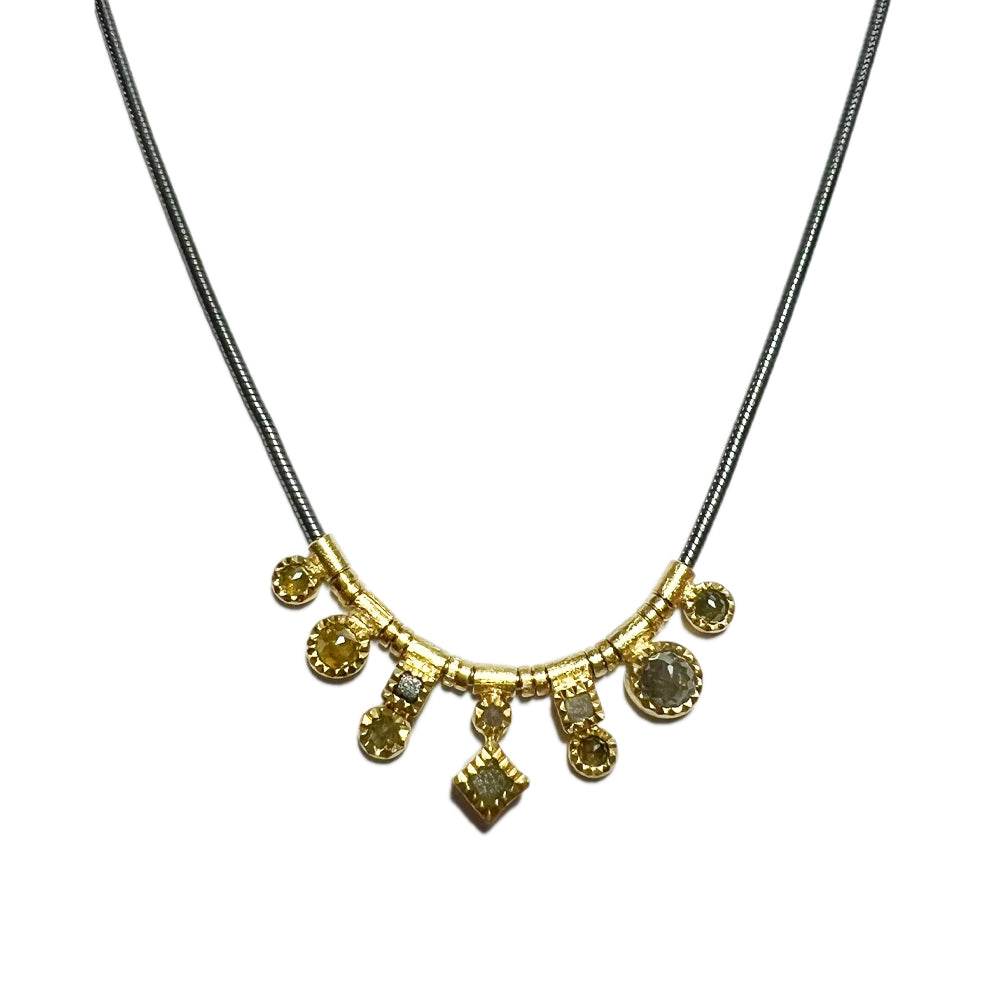 Todd Reed Necklaces in Mixed Metals containing Diamond CUST-N610-M-1