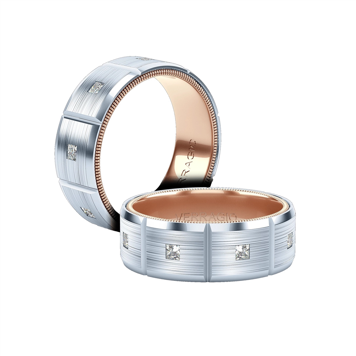 Verragio Wedding Rings in Mixed Metals containing Diamond 458373