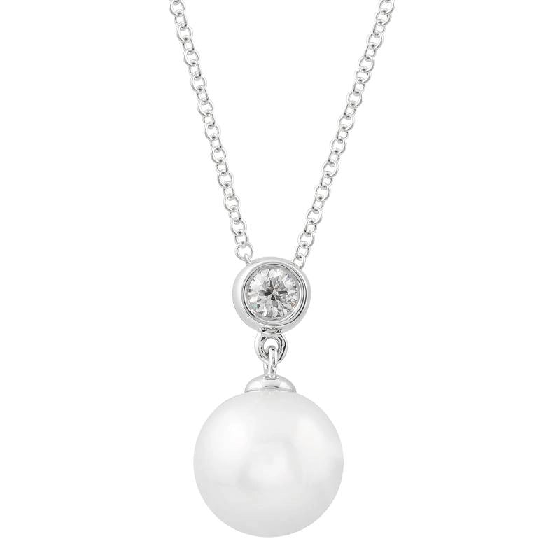Necklaces Necklaces in White Gold containing Diamond, Pearl 458528