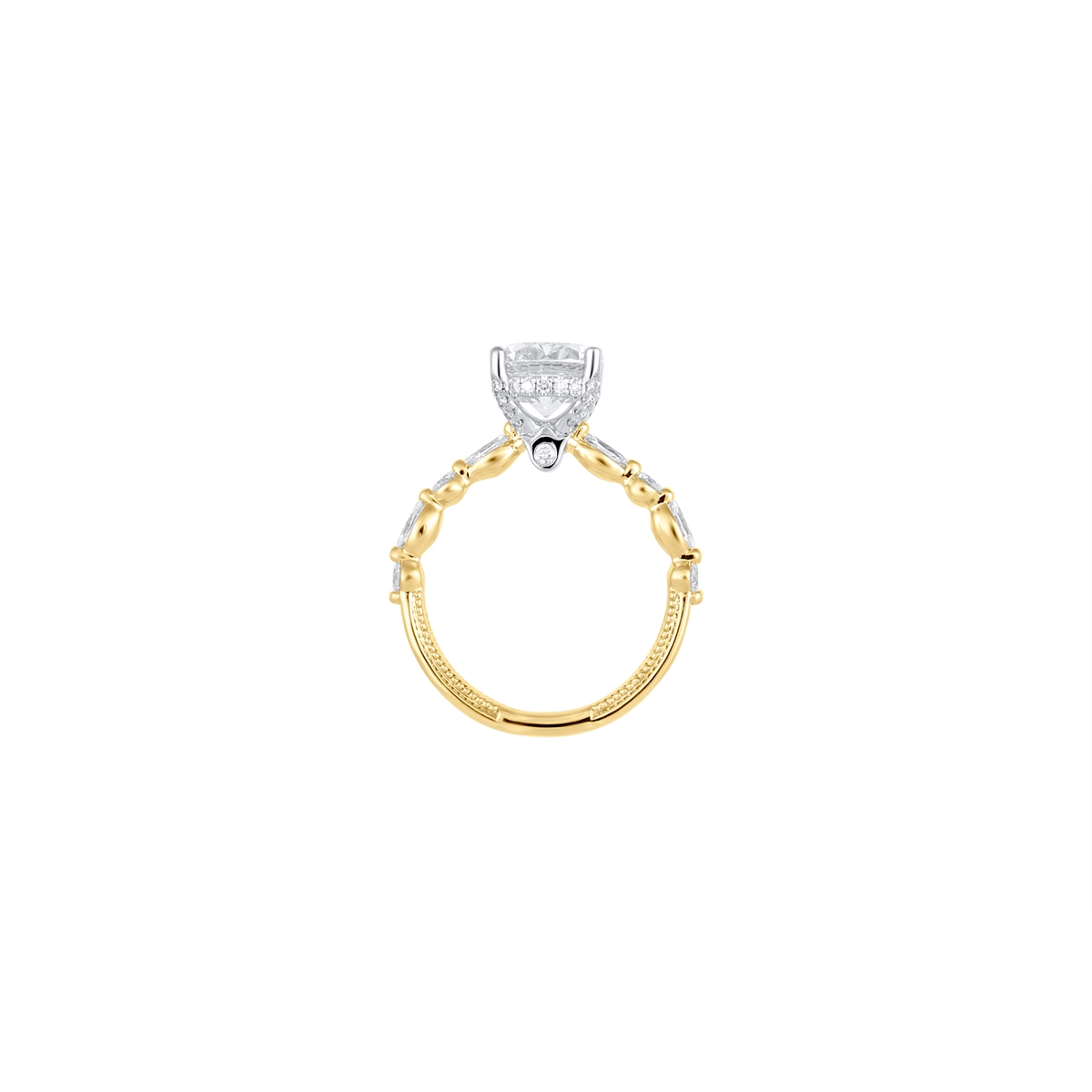 Verragio Engagement Rings in Mixed Metals containing Diamond VNG-2202OV-2.5-Y