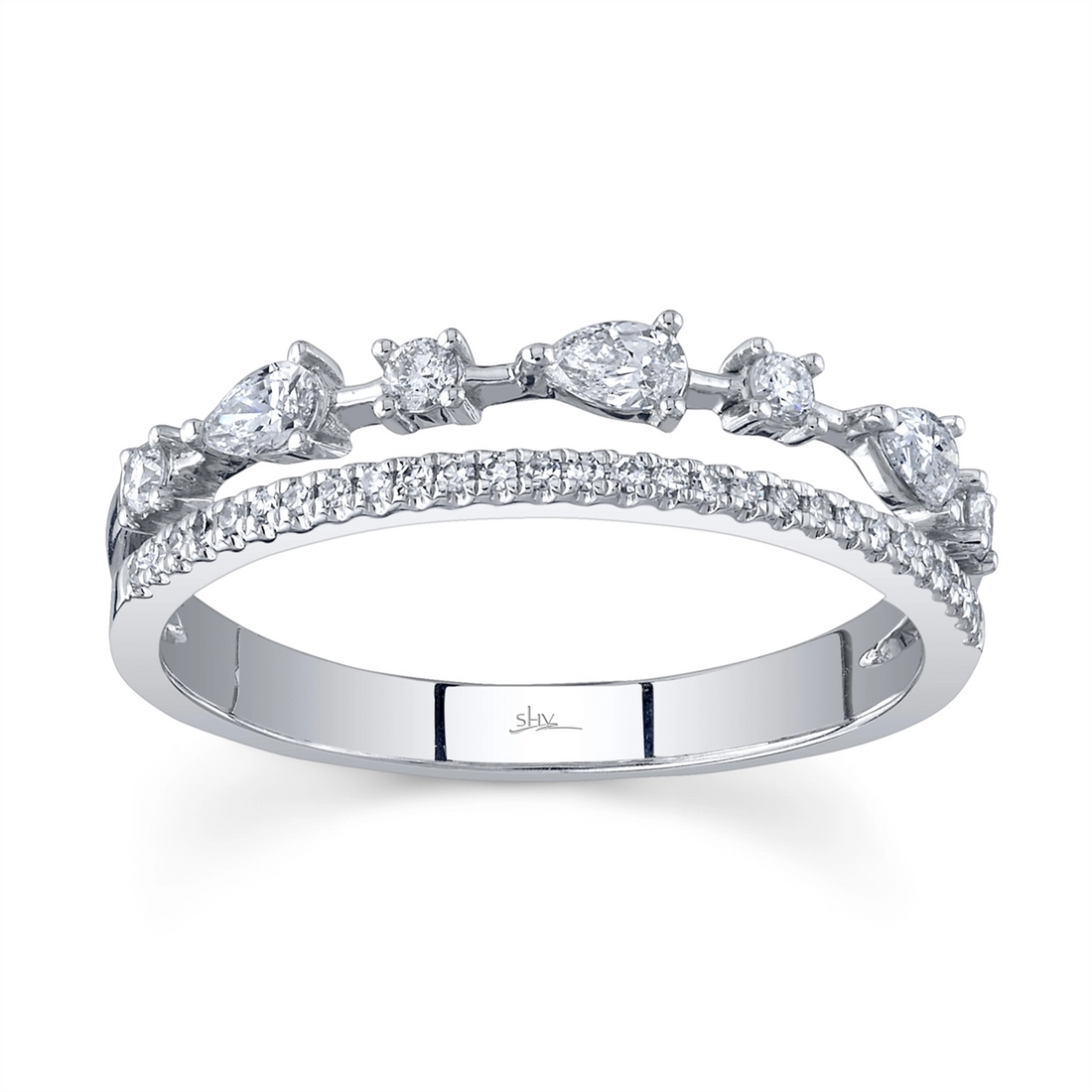 Wedding Bands Wedding Rings in White Gold containing Diamond 458767