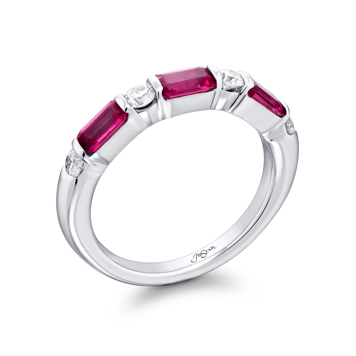 JB Star Rings in Platinum/Palladium containing Other, Multi-gemstone, Diamond 5969/012