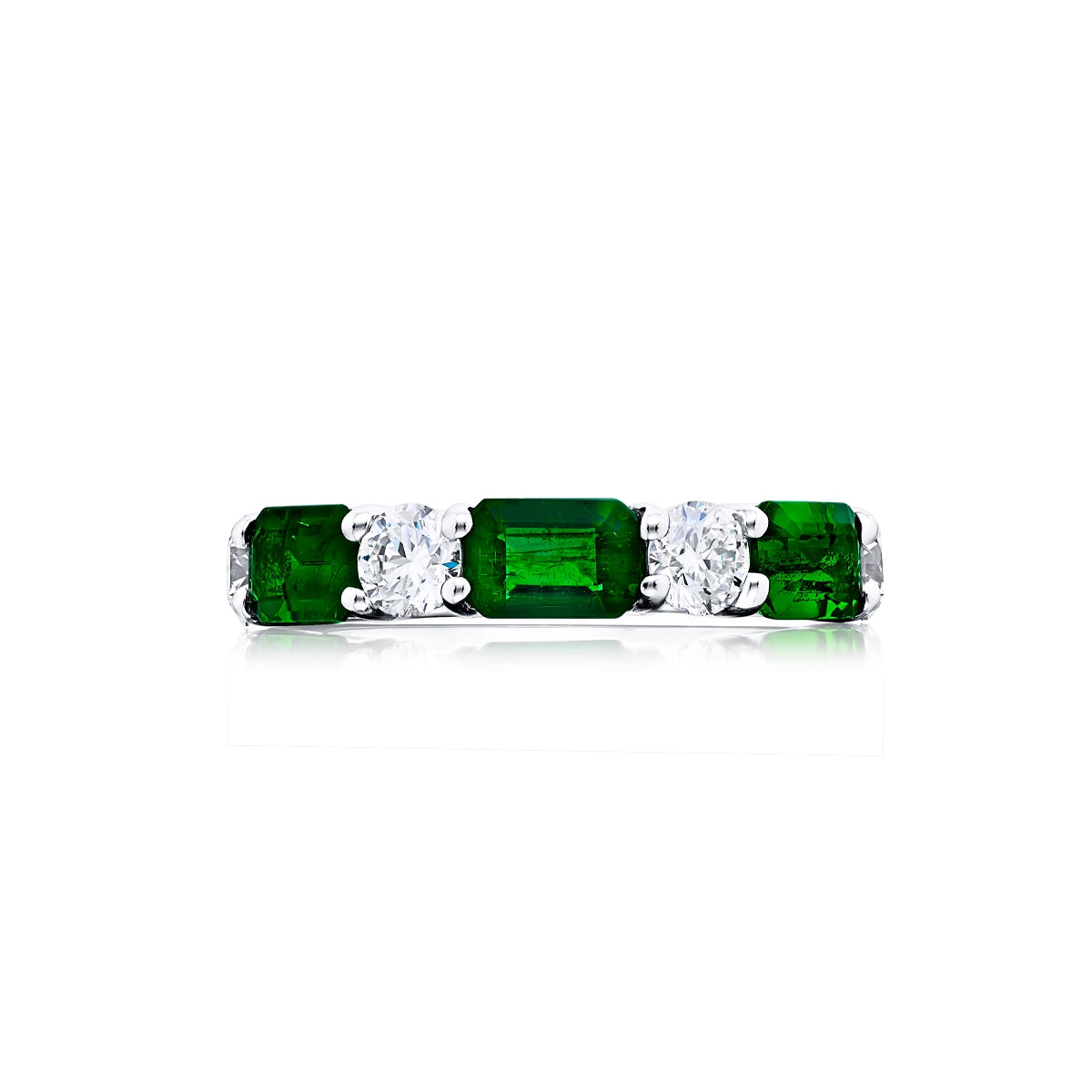 JB Star Rings in Platinum/Palladium containing Multi-gemstone, Diamond, Emerald 3233/021