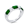 JB Star Rings in Platinum/Palladium containing Multi-gemstone, Diamond, Emerald 3233/021