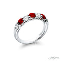 JB Star Rings in Platinum/Palladium containing Multi-gemstone, Diamond, Ruby 5417/039
