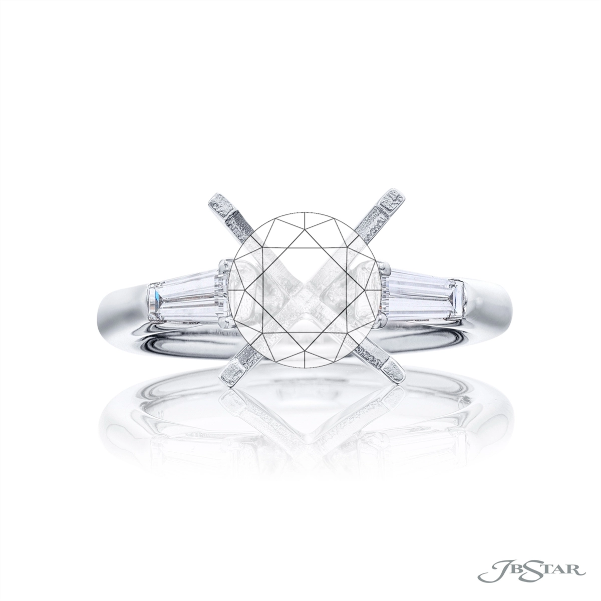 JB Star Engagement Rings in Platinum/Palladium containing Diamond 4398/257