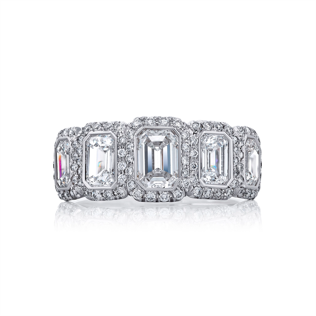 Rings Rings in Platinum/Palladium containing Diamond 7219/003