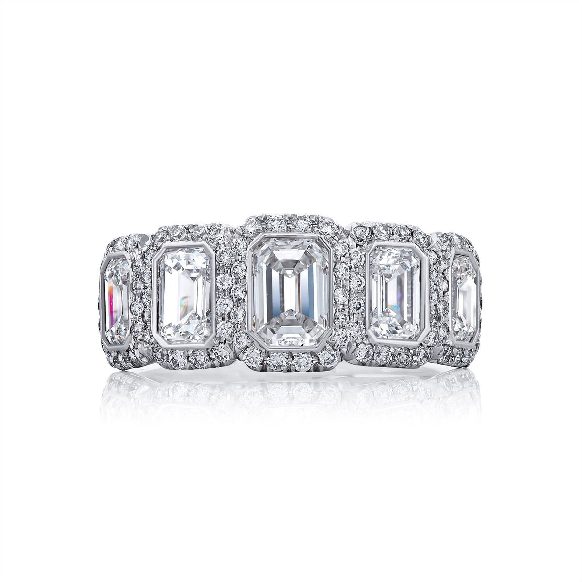 Rings Rings in Platinum/Palladium containing Diamond 7219/003