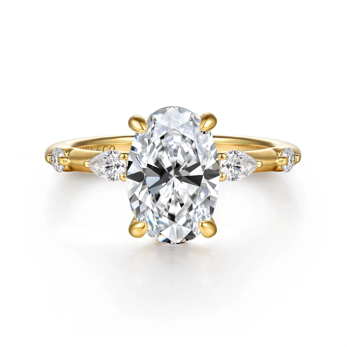 Gabriel & Co Engagement Rings in Yellow Gold containing Diamond ER16666O8Y44JJ