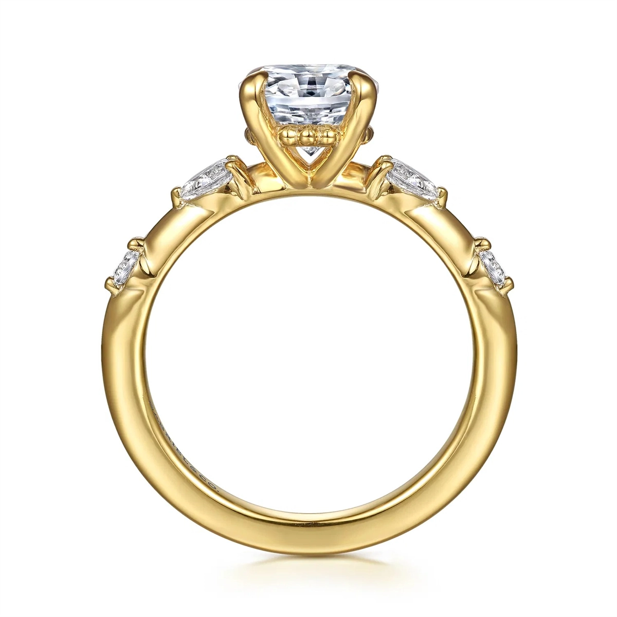 Gabriel & Co Engagement Rings in Yellow Gold containing Diamond ER16666O8Y44JJ