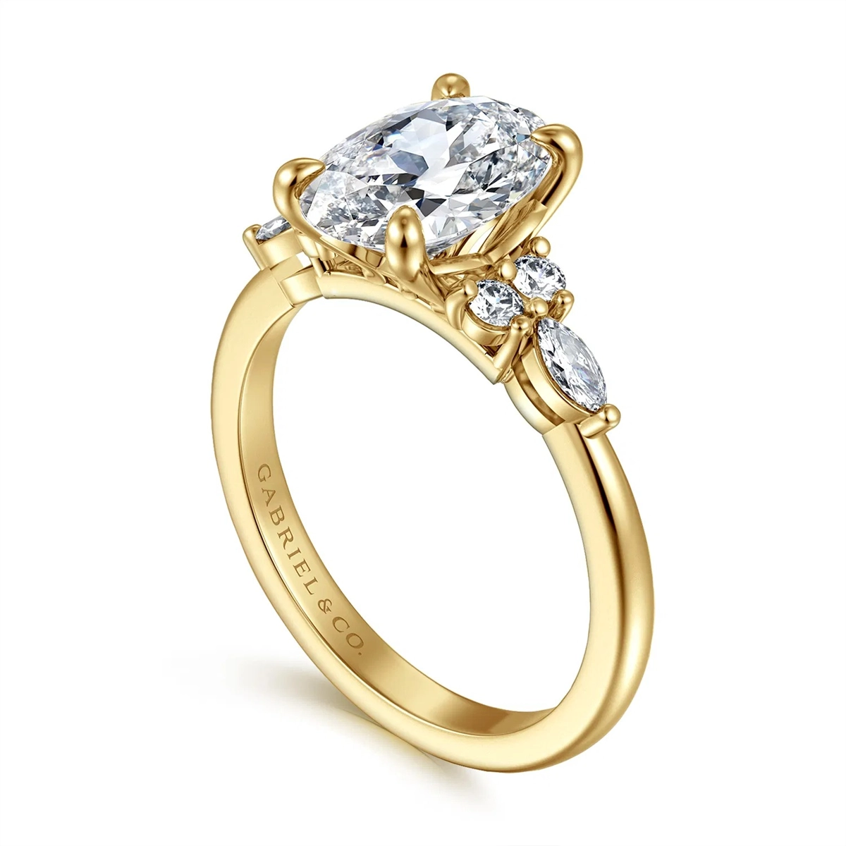 Gabriel & Co Engagement Rings in Yellow Gold containing Diamond ER16125O8Y44JJ