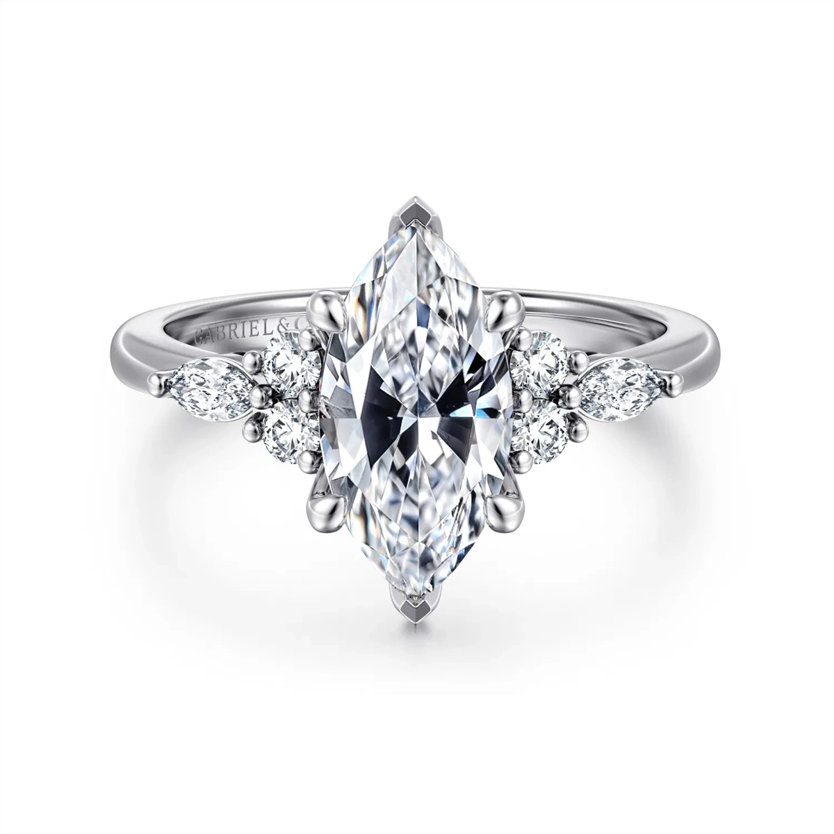 Gabriel & Co Engagement Rings in White Gold containing Diamond ER16125M6W44JJ