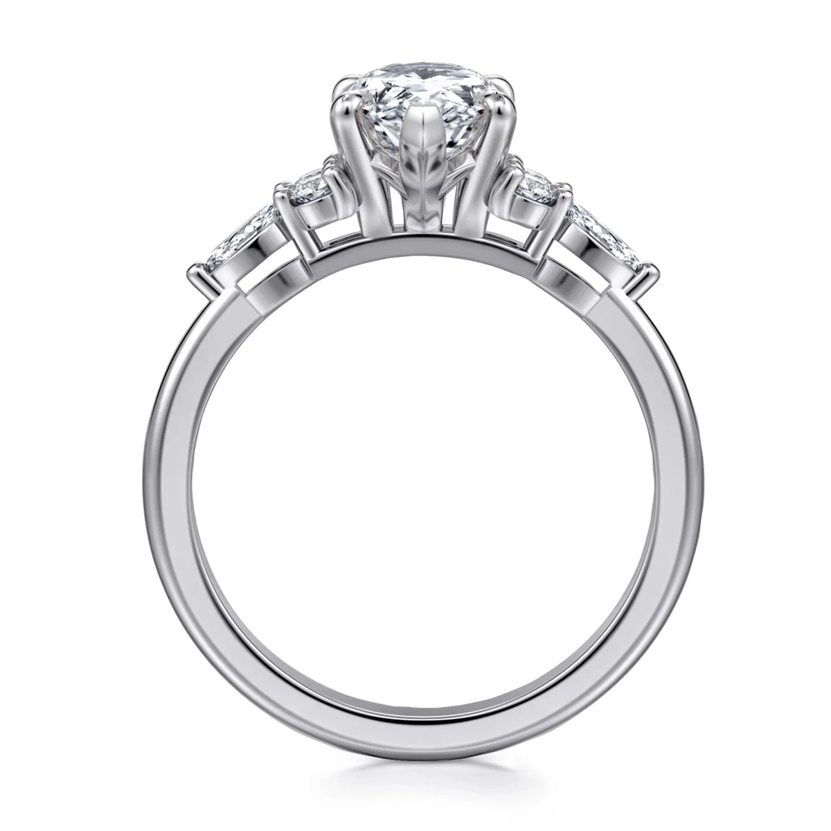Gabriel & Co Engagement Rings in White Gold containing Diamond ER16125M6W44JJ