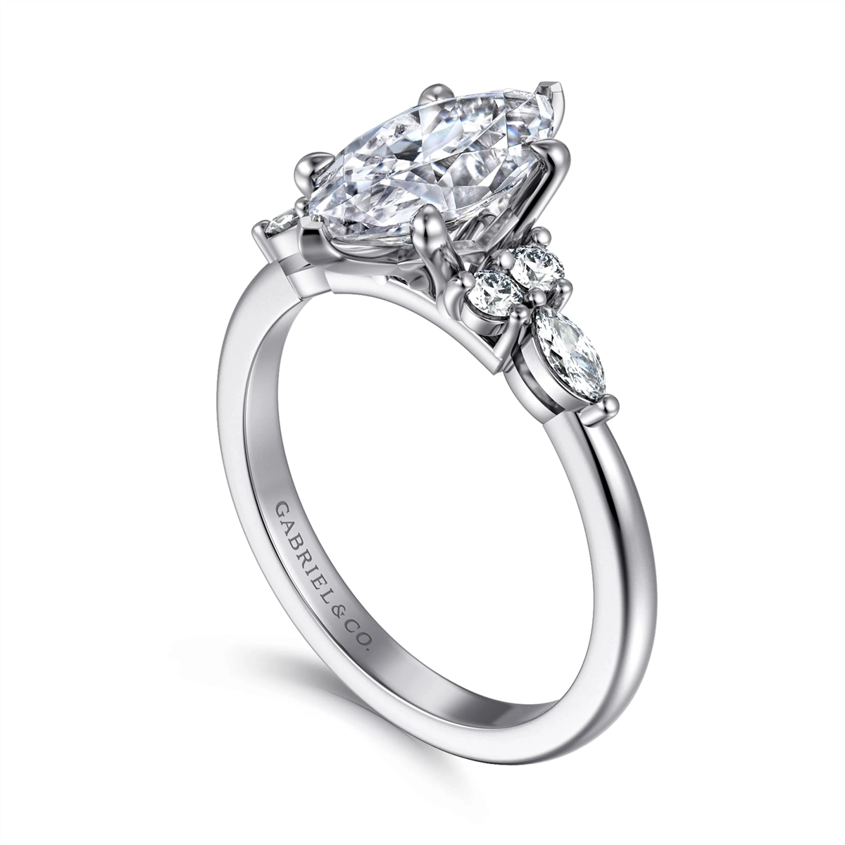 Gabriel & Co Engagement Rings in White Gold containing Diamond ER16125M6W44JJ