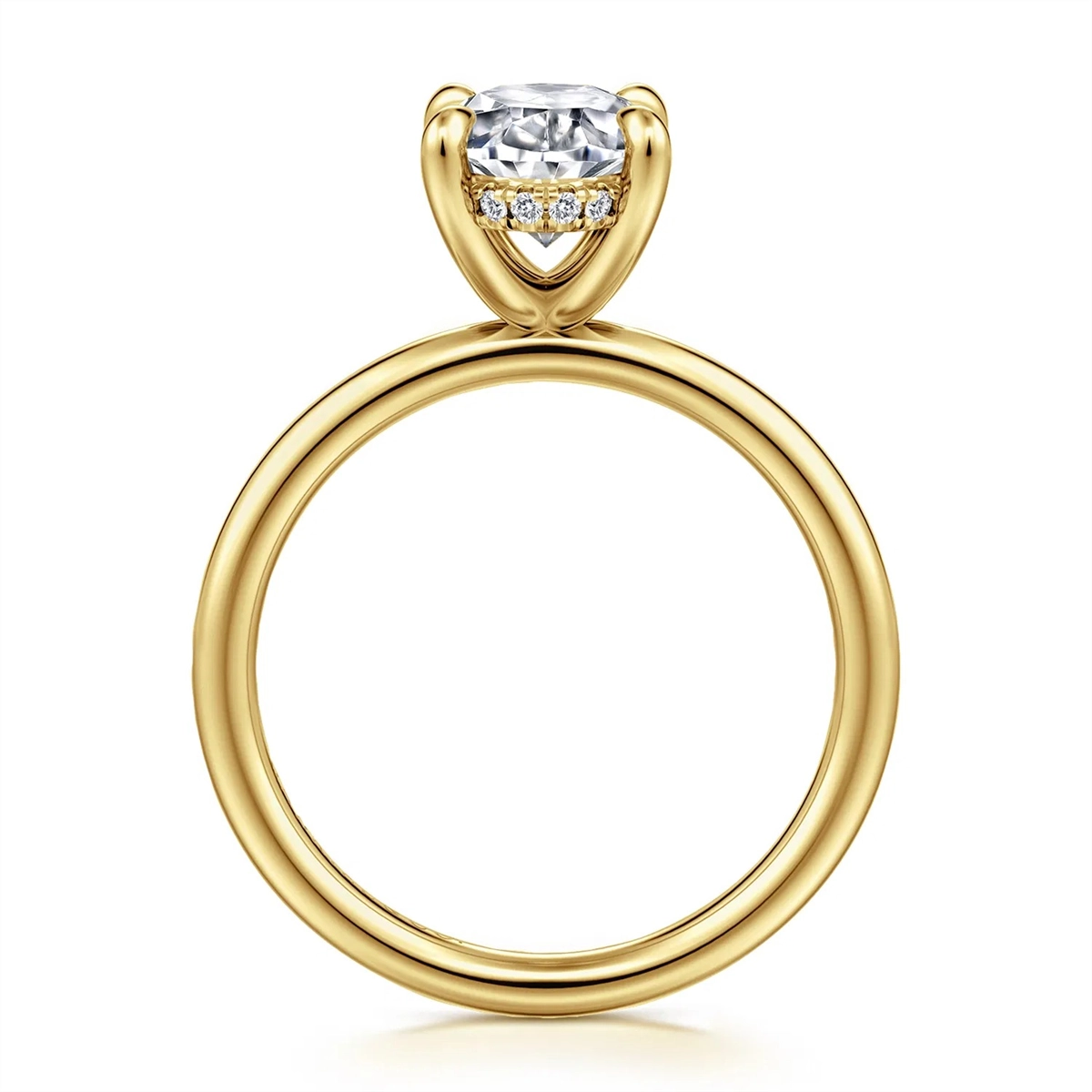 Gabriel & Co Engagement Rings in Yellow Gold containing Diamond 458837
