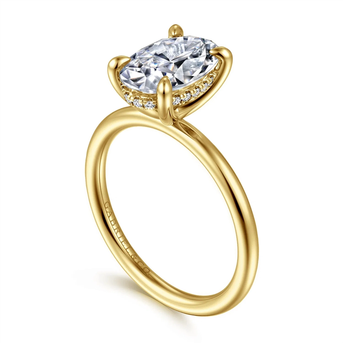 Gabriel & Co Engagement Rings in Yellow Gold containing Diamond 458837