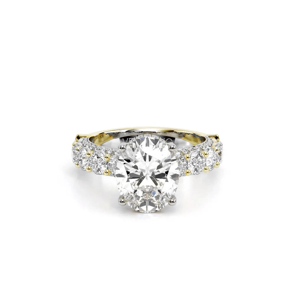 Verragio Engagement Rings in Mixed Metals containing Diamond ENG-0489OV-3.4-14K