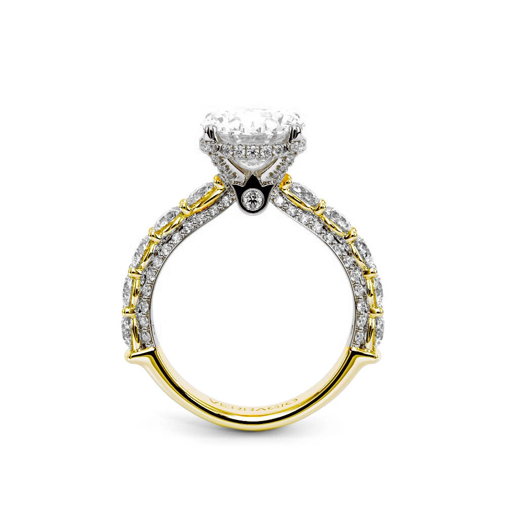 Verragio Engagement Rings in Mixed Metals containing Diamond ENG-0489OV-3.4-14K