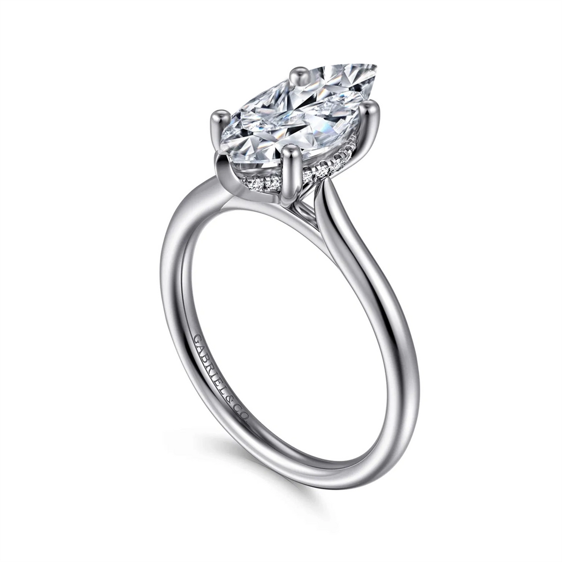 Gabriel & Co Engagement Rings in White Gold containing Diamond 458878