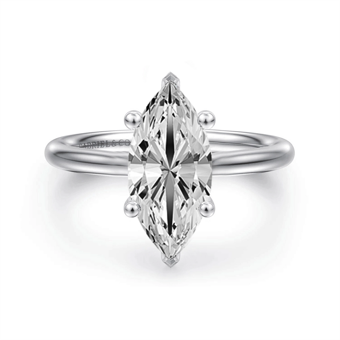 Gabriel & Co Engagement Rings in White Gold containing Diamond 458880