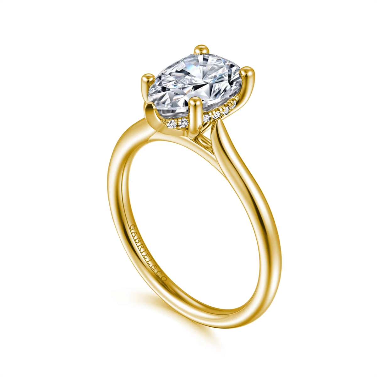 Gabriel & Co Engagement Rings in Yellow Gold containing Diamond 458882