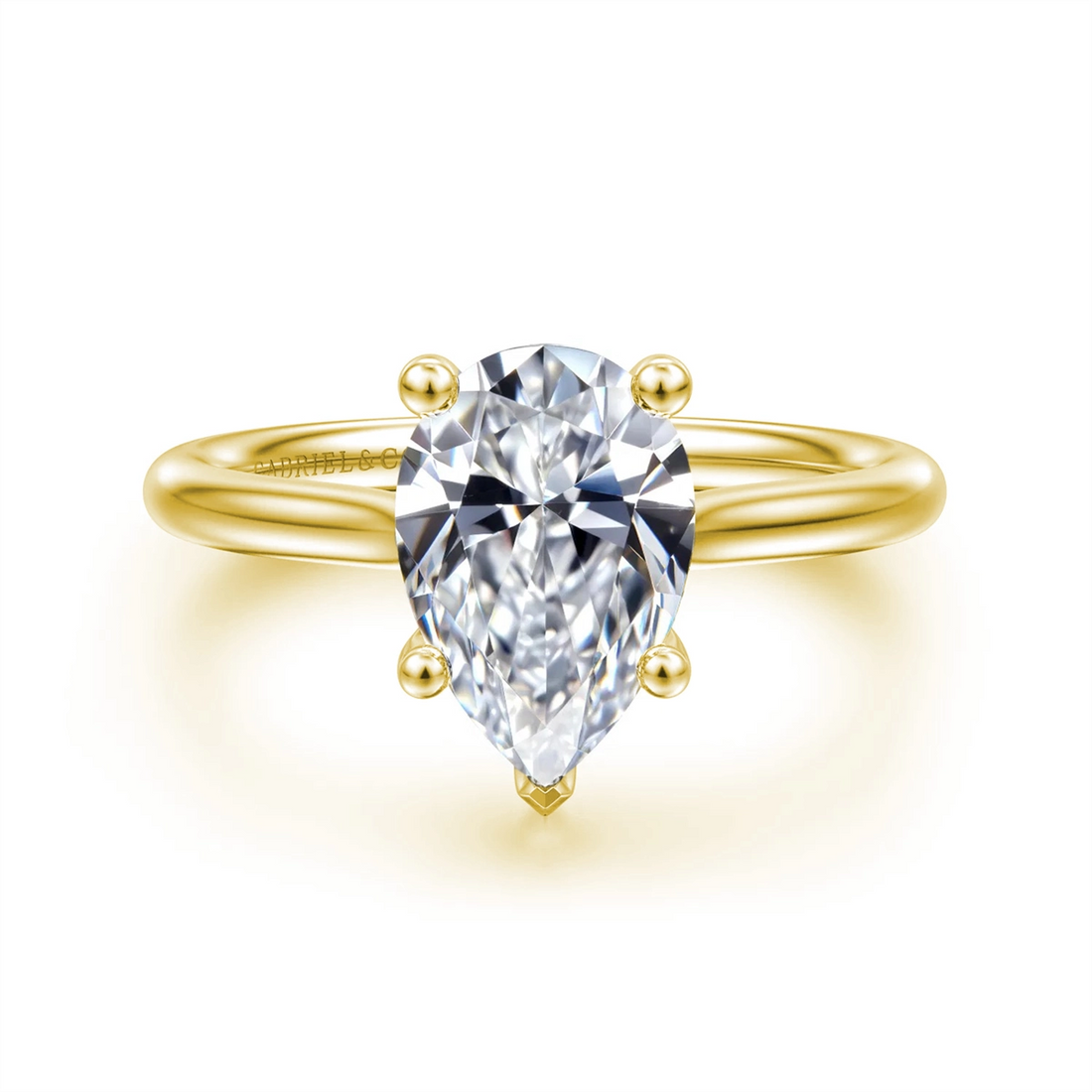 Gabriel & Co Engagement Rings in Yellow Gold containing Diamond 458883