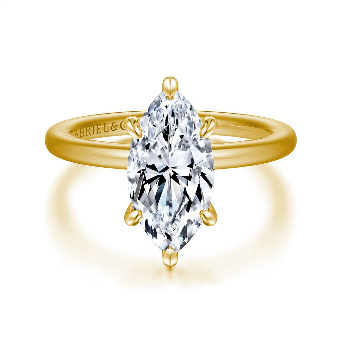 Gabriel & Co Engagement Rings in Yellow Gold containing Diamond 458889