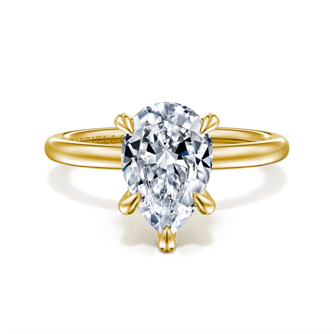 Gabriel & Co Engagement Rings in Yellow Gold containing Diamond 458892