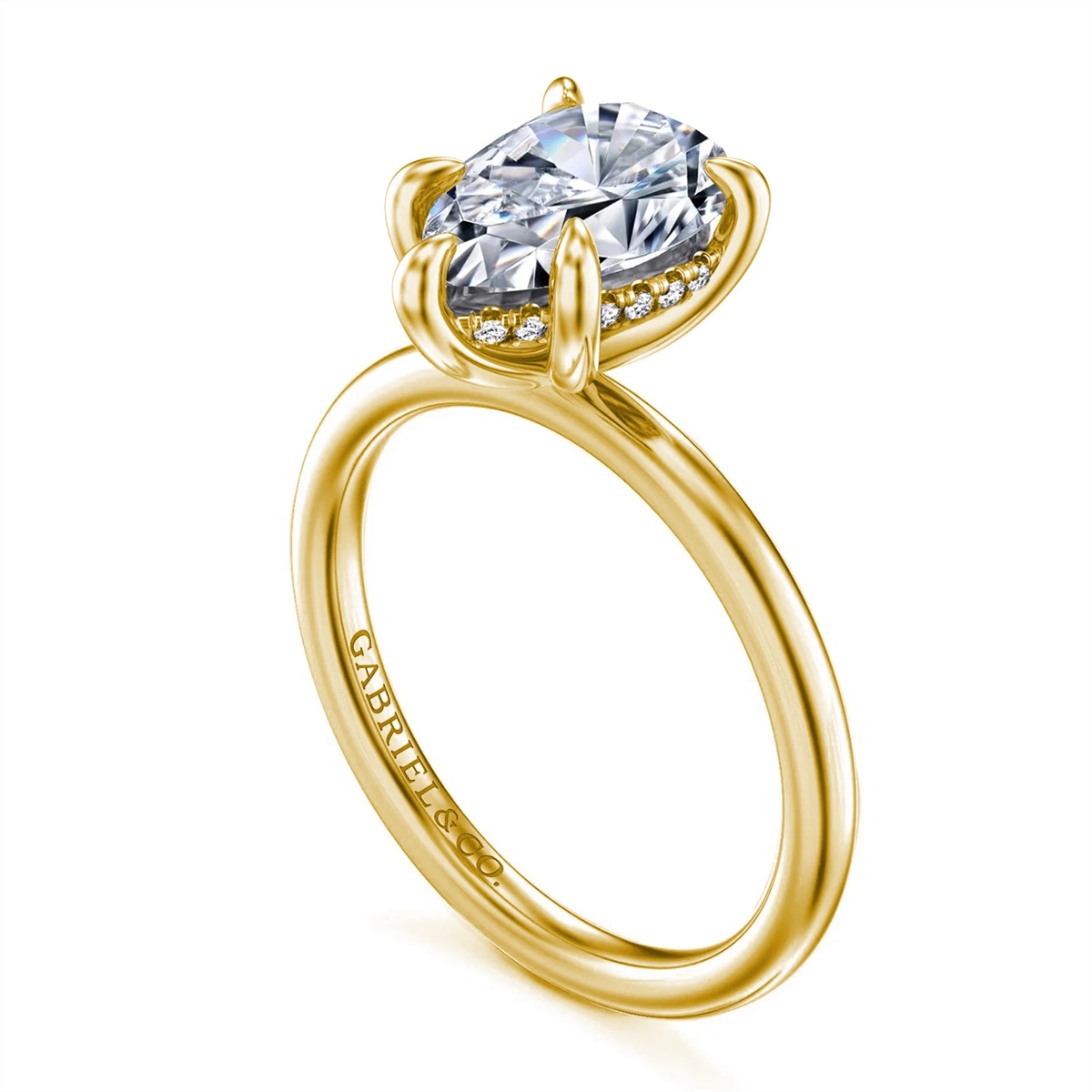 Gabriel & Co Engagement Rings in Yellow Gold containing Diamond 458894