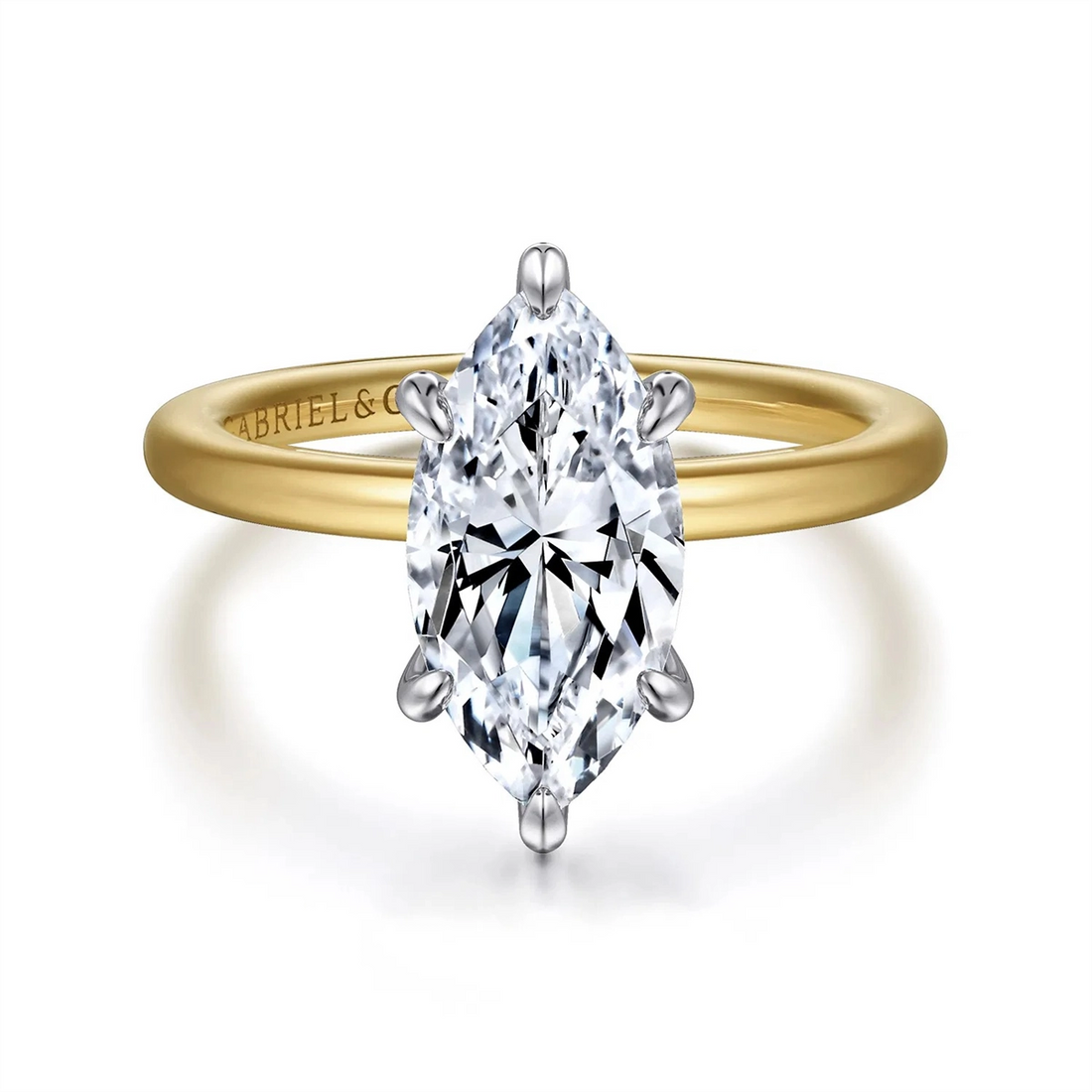 Gabriel & Co Engagement Rings in Mixed Metals containing Diamond 458897