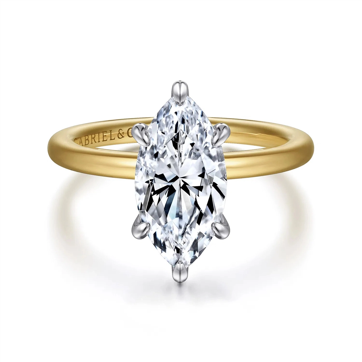 Gabriel & Co Engagement Rings in Mixed Metals containing Diamond 458897