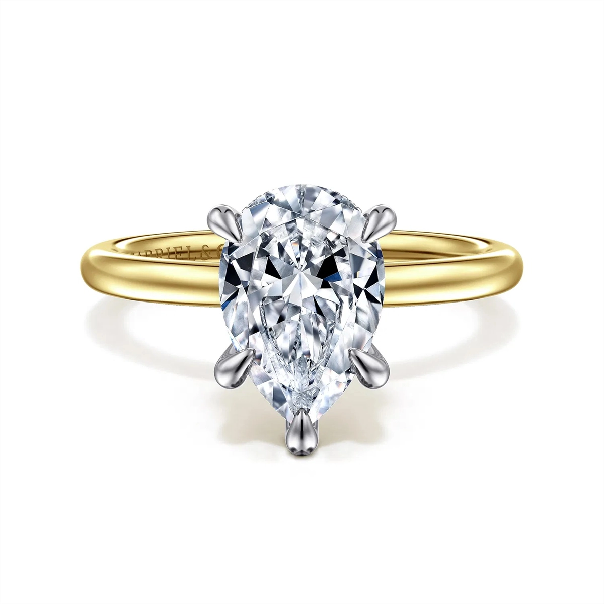Gabriel & Co Engagement Rings in Mixed Metals containing Diamond 458899