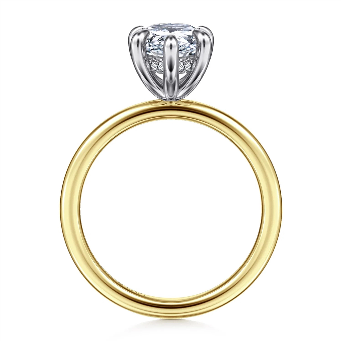 Gabriel & Co Engagement Rings in Mixed Metals containing Diamond 458899