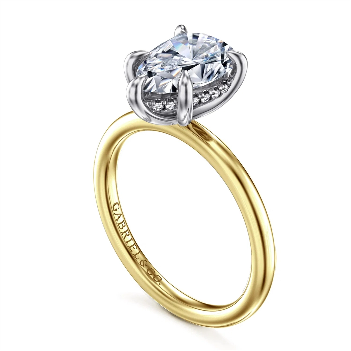 Gabriel & Co Engagement Rings in Mixed Metals containing Diamond 458899